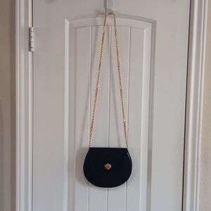 Elegant Nvt Blue Chain Shoulder Bag